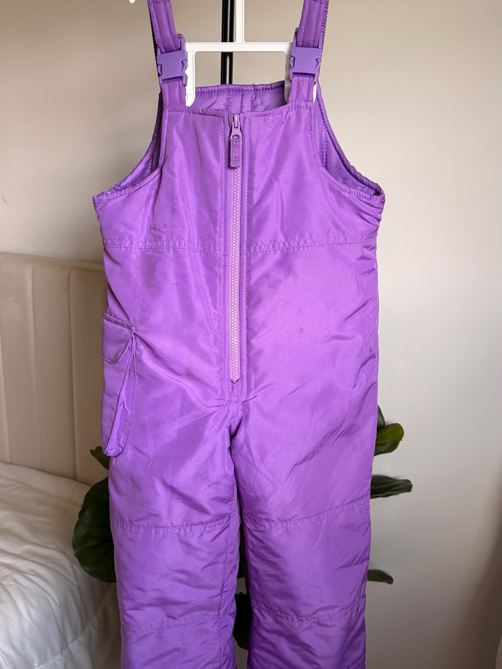 London Fog Lilac Kids Snow Overalls